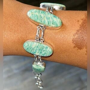 Green Amazonite Bracelet 7” - 8 1/2”